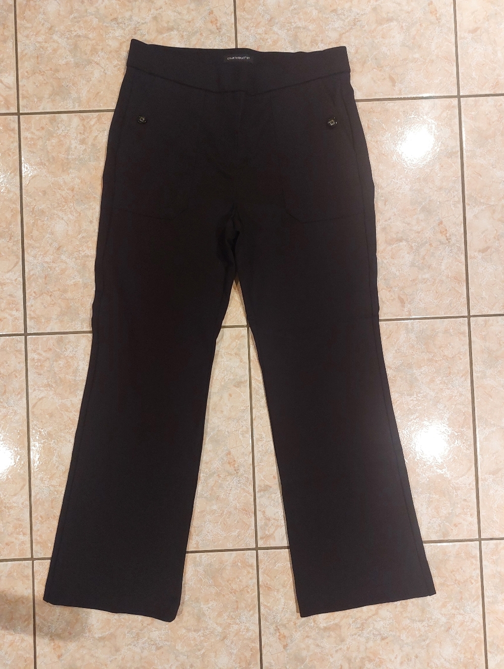 Counterparts Black Women's Stretch Straight-Leg Pants